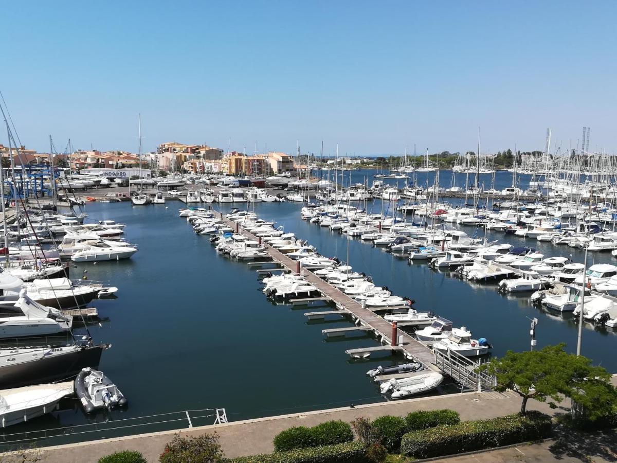 Studio cabine VUE PORT avec piscine, parc, boulodrome et parking privé Agde Exterior foto